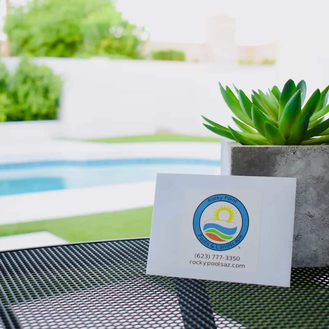 rocky point pools and landscaping business card